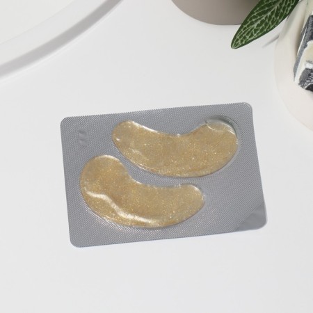 Eye patches hydrogel Gold Shine, 2 pcs, with gold extract, Beauty Fooch-3