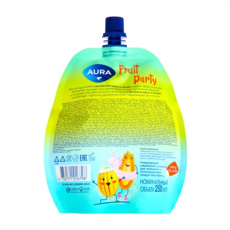 Shower gel Aura Mango-Papaya, 250 ml-1