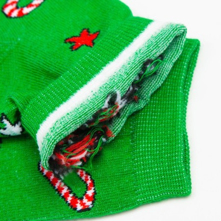 Women's socks "Caramel" color green, size 23-25-3