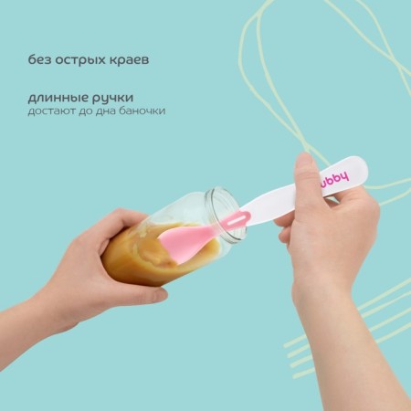 A set of thermo -sensitive spoons Lubby, +4 months, 2pcs-3