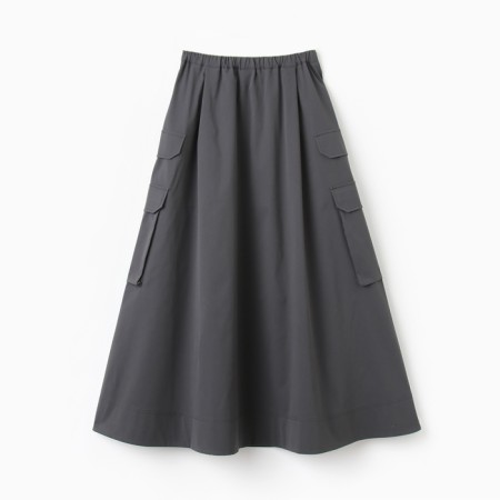 Women's skirt with Minaku pocket: safari color graphite, river 44-4