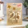 Candle in the cake jubilee "line" (set 2 in 1), number 25, number 52, gold metallic, 6.5 cm