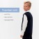 Minaku boy's vest for a boy: School Collection, Black color, height 146 cm
