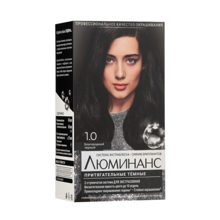 Hair dye luminance 1.0 noble black, 150 ml