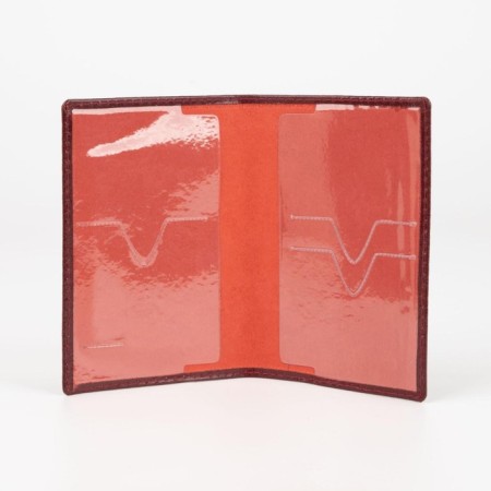 Cover for passport, burgundy color-2