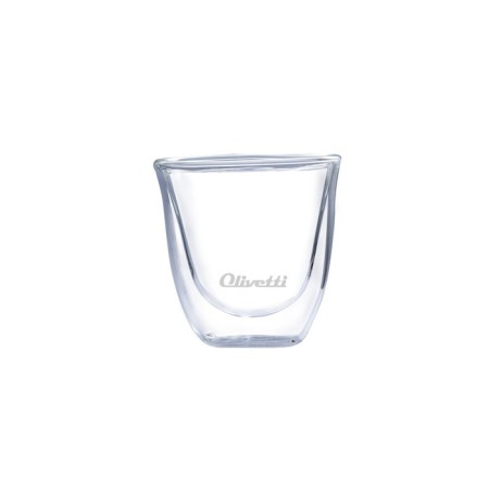 A set of glasses with double walls Olivetti DWG21, 2 pcs, 80 ml