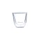 A set of glasses with double walls Olivetti DWG21, 2 pcs, 80 ml