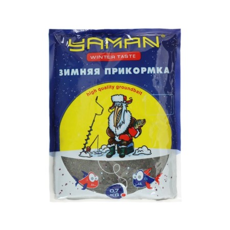 Bait Yaman Winter Taste is winter roach, coconut, black color, 700 g