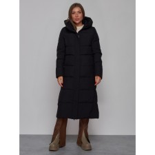 Coat insulated winter female, size 44, black color