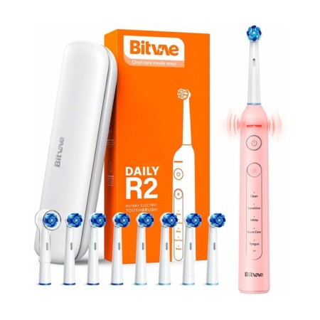 Bitvae R2 Rotary E-TOTHBRUSH, vibrational, vibrational, from the battery, pink