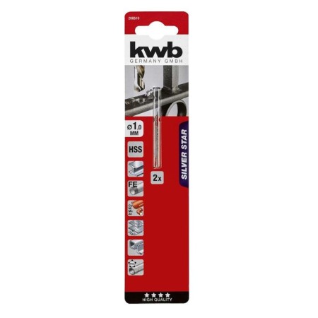 Metal drill KWB Silver Star, 1x34 mm, sharpening angle 135 °, stal HSS-G-1