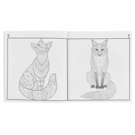 Antistress. Foxes. Drawings for meditation-2