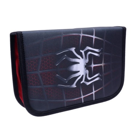 Penal 3 sections, tab inside, 140 x 210 x 40 mm, fabric, calligrata top block "Spider"-4