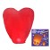 Wish lamp, heart shape, red color