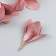 Decor for creativity textiles "Bun, the color of a dusty rose" set 6 pcs 6 cm