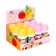 A set of figured erasers 12 pieces in a plastic box mix fruits/berries/vegetables