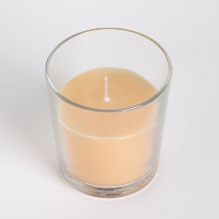 Candle in a smooth glass flavored "sandalwood", 8.5 cm-2