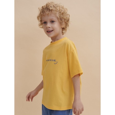 T -shirt for boys, height 104 cm, yellow color-1