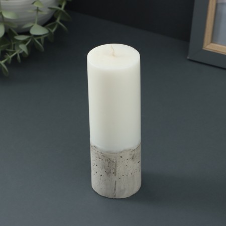 Candle-cylinder "Concrete", 5x14 cm-2