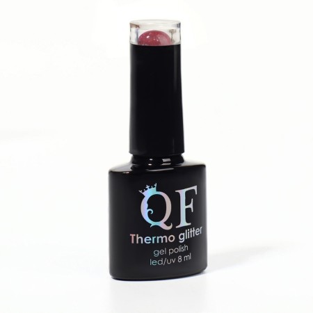 Hel nail polish "Thermo Glitter", 3 phase, 8 ml, LED/UV, Color (669)-4