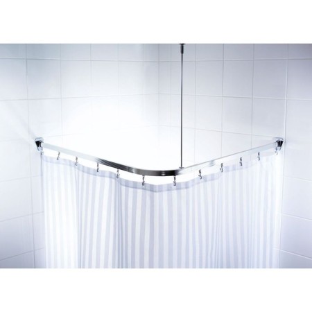 Bathroom cornice (modern design) 90x90 cm, white color-3