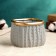 Pot "Elegy" gray 12x9cm, 0.6 l, d-9.5,