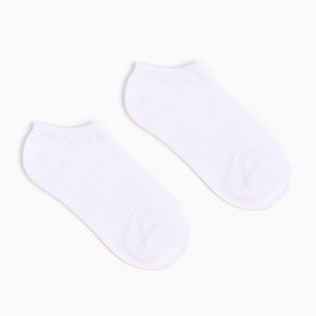 A set of female socks (3 pairs) shortened, white color, size 36-39-1
