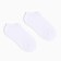 A set of female socks (3 pairs) shortened, white color, size 36-39