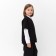 Minaku girl's vest: School Collection, Black color, height 128 cm