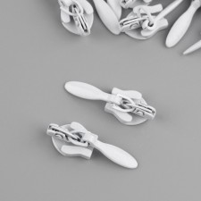Automatic lock for a secret lightning, No. 3, 10 pcs, white color