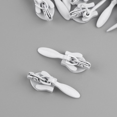 Automatic lock for a secret lightning, No. 3, 10 pcs, white color