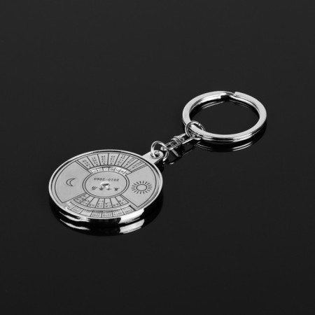 Key keychain, eternal calendar, d 4.2 cm-1