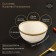 Porcelain salad Magistro poursephona, 500 ml, d = 13.6 cm, beige color