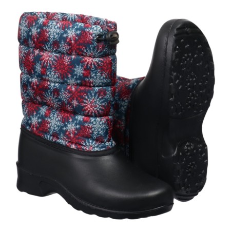 Combined boots with a latch, artificial fur, size 40, color mix-21