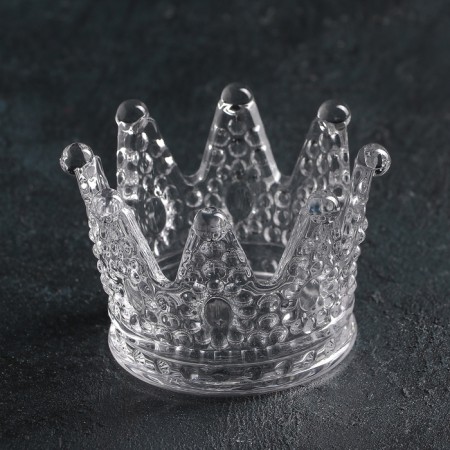 Glass Figure Saletnik "Crown", D = 12 cm