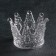 Glass Figure Saletnik "Crown", D = 12 cm
