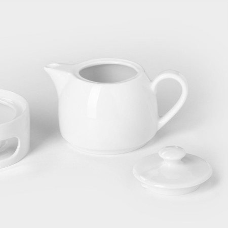 Porcelain "Practitioner" tea set, 2 items: a 400 ml kettle with heating-2
