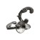 Hook for curtains ks002, one -rod, color chromium