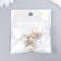 Decor for creativity Metal, plastic "Three pearls" Rhinas set 4 pcs 2x1.7 cm