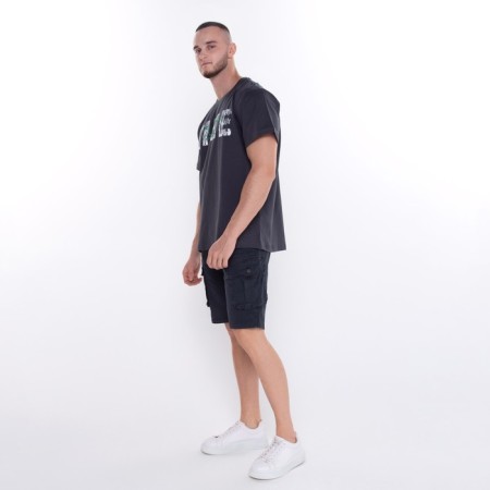 Male shorts, dark blue color, size 48 (32)-3