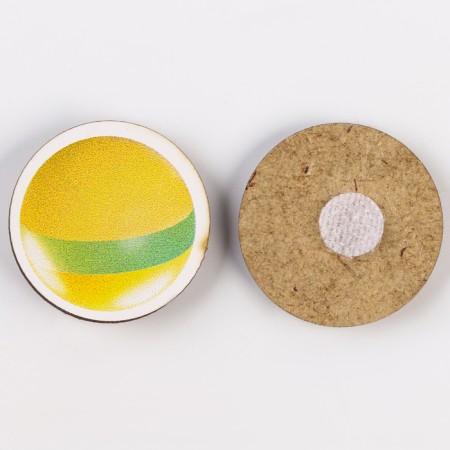 Velcro inserts, flower beds “sort objects” of 20 elements, on Velcro, study the color-7