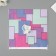Scrapbooking paper "Bright geometry" density 180 grams set 5 pcs 30.5x32 cm