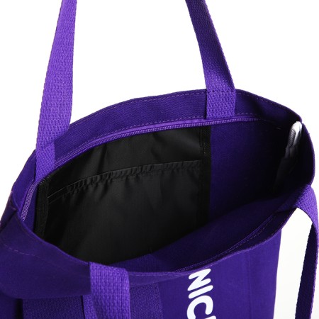 A bag-there is a zipper, from textiles, lilac color-2