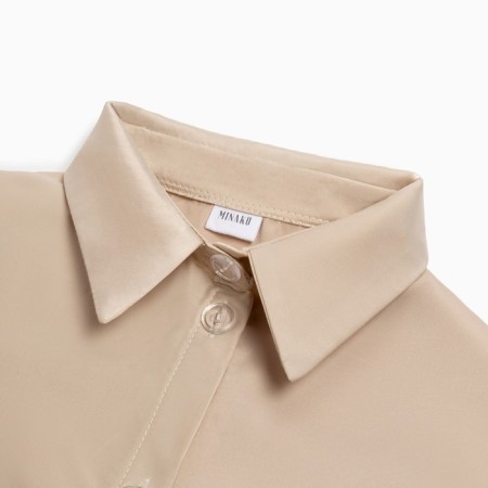 Kit (shirt, trousers) female minku: Light touch beige color, rr 48-9