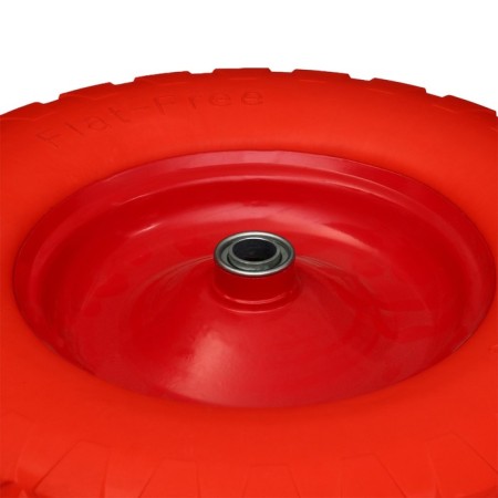 Polyurethane wheel, d = 400 mm, hub: diameter 20 mm, length 100 mm-3