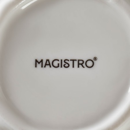 Porcelain salad magistro "abundance", 600 ml, d = 20.5 cm, white color-4