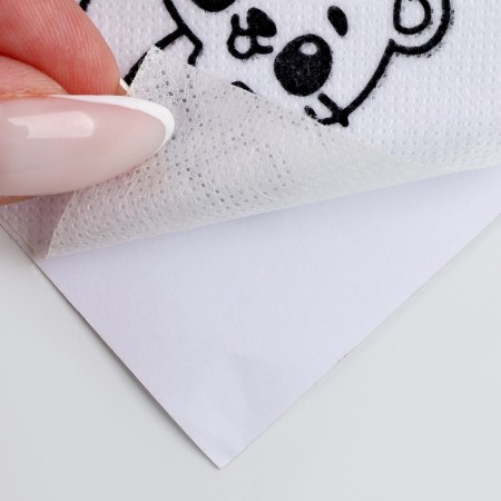Water -soluble sticker for embroidery "Beasts", 15*21 cm-3