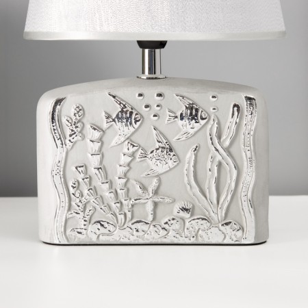 Traffic lamp with lampshade Risalux Ocean, E14, 40 W, Silver, 20 × 15 × 30 cm-3