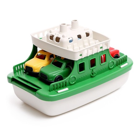 Ferry with cars, green color-4