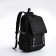 School backpack on lightning from textiles, 5 pockets, black color